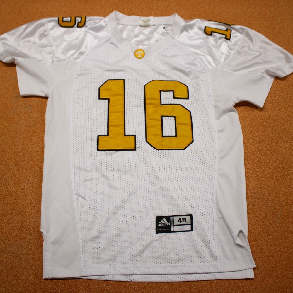Vintage 90s Peyton Manning Tennessee Jersey Adidas Sz 48 Stitched Made in USA - Picture 9 of 16